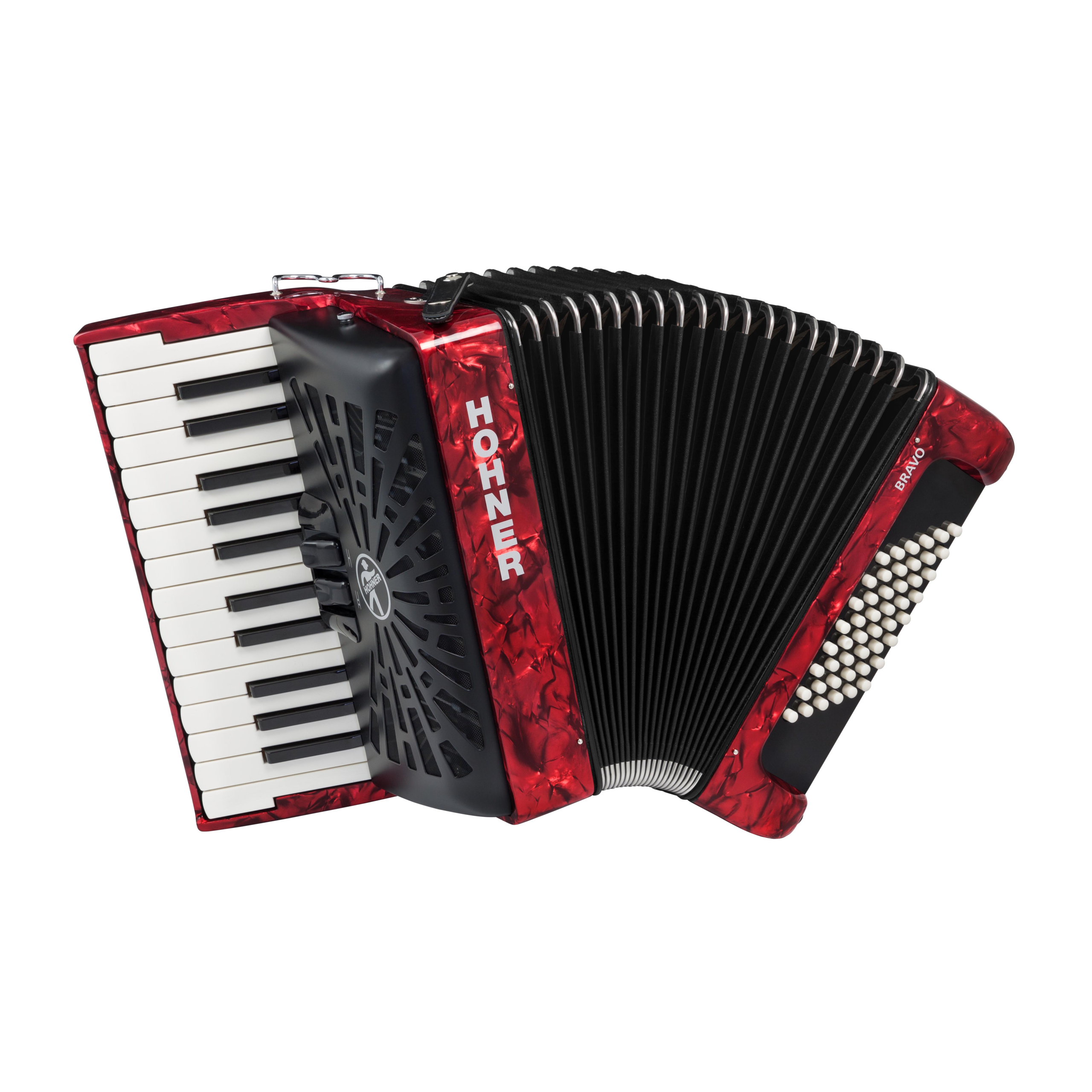 Akordeon Hohner Bravo II 48 Red
